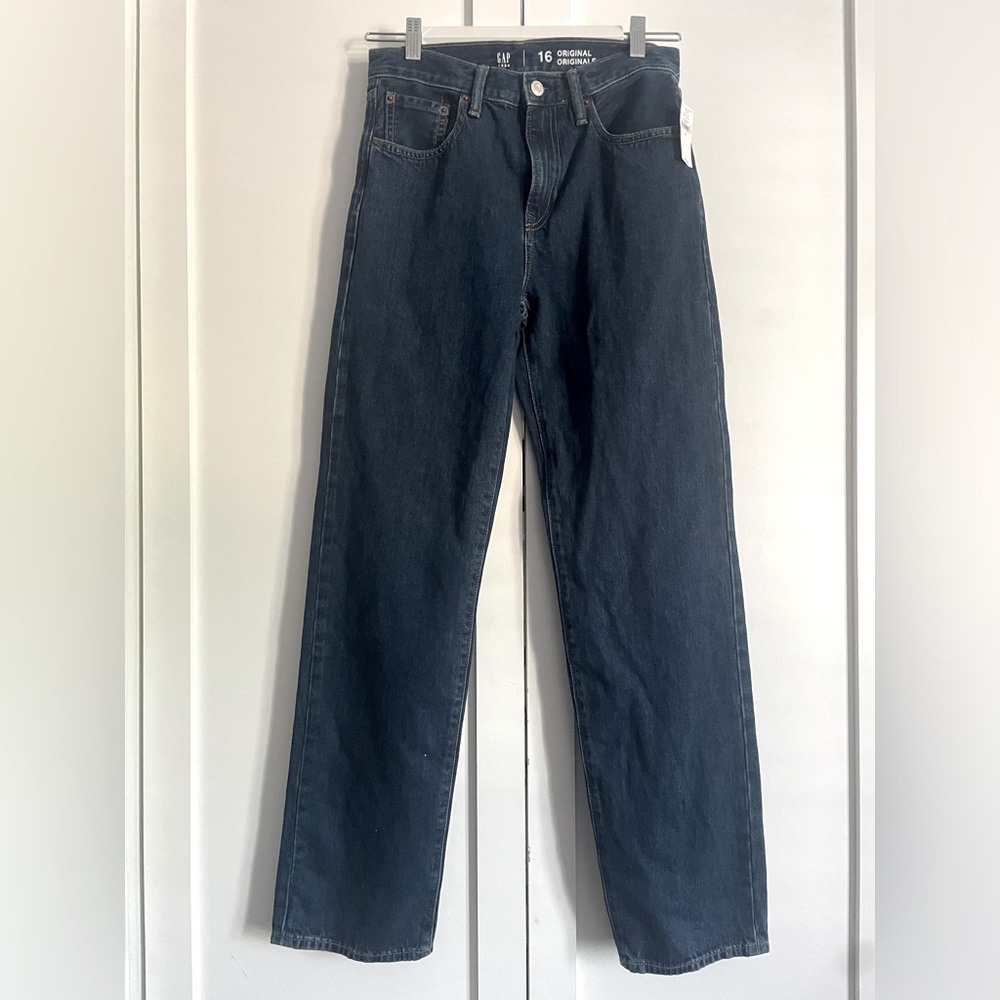 GAP Teen Dark Blue Straight Jeans